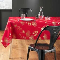Nappe Rectangulaire (L300 Cm) Bloomy Rouge