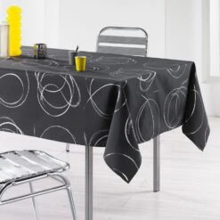 Nappe Rectangulaire (L300 Cm) Bully Gris Anthracite