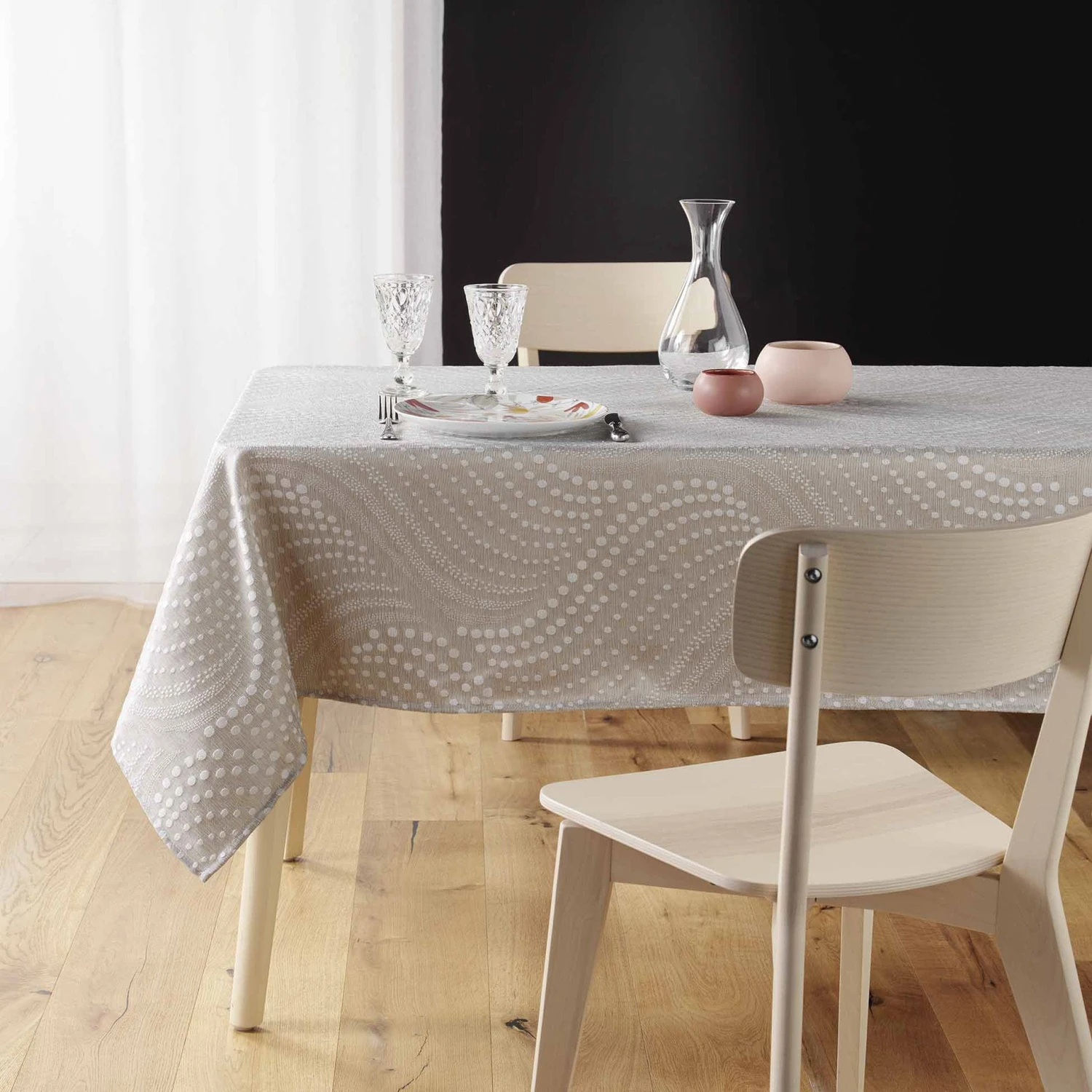 Nappe rectangulaire anti tache (240 cm) Billy Beige Nappe Rectangulaire Anti Tache (240 Cm) Billy Beige -Eminza nappe rectangulaire anti tache 240 cm billy beige 130651 1691503728