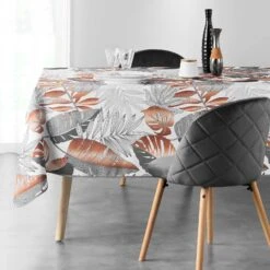 Nappe Rectangulaire Anti Tache (L240 Cm) Alianor Blanche