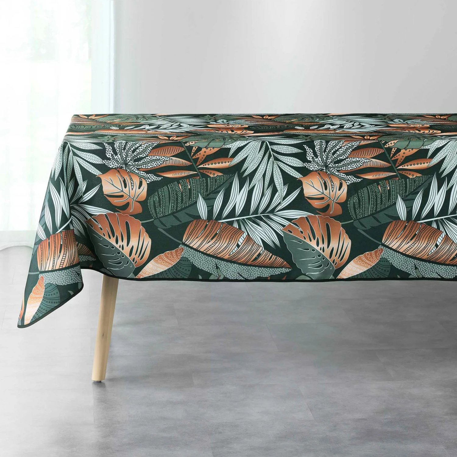 Nappe rectangulaire anti tache (L240 cm) Alianor Vert kaki Nappe Rectangulaire Anti Tache (L240 Cm) Alianor Vert Kaki -Eminza nappe rectangulaire anti tache l240 cm alianor vert kaki 107429 1632746630