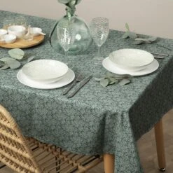 Nappe Rectangulaire Anti Tache (L300 Cm) Thais Verte