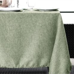 Nappe Rectangulaire (L200 Cm) Bea Vert Lichen