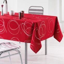 Nappe Rectangulaire (L240 Cm) Bully Rouge