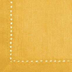 Nappe Rectangulaire (L240 Cm) Chambray Jaune Ocre -Eminza nappe rectangulaire l240 cm chambray ocre 60488 1587456479
