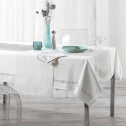 Nappe Rectangulaire (L240 Cm) Elegancia Argent