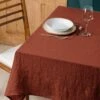 Nappe Rectangulaire Lin Lavé (L350 Cm) Louise Terracotta