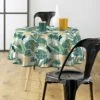 Nappe Ronde Tissu PVC (D160 Cm) Guyana Verte