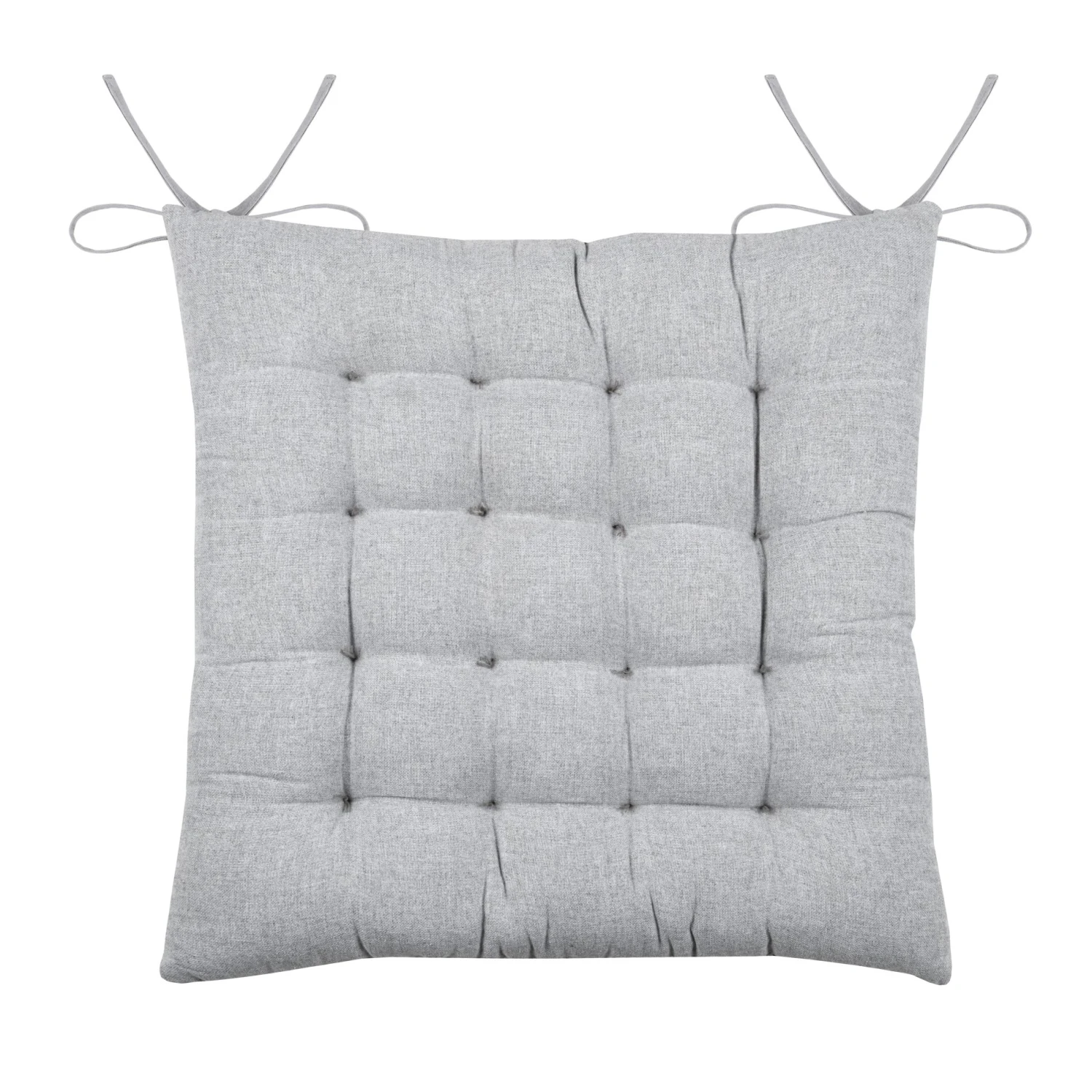 Coussin de chaise Ombeline Gris Coussin De Chaise Ombeline Gris -Eminza ombeline galette 16pts 38x38 gris 119776 1659085984