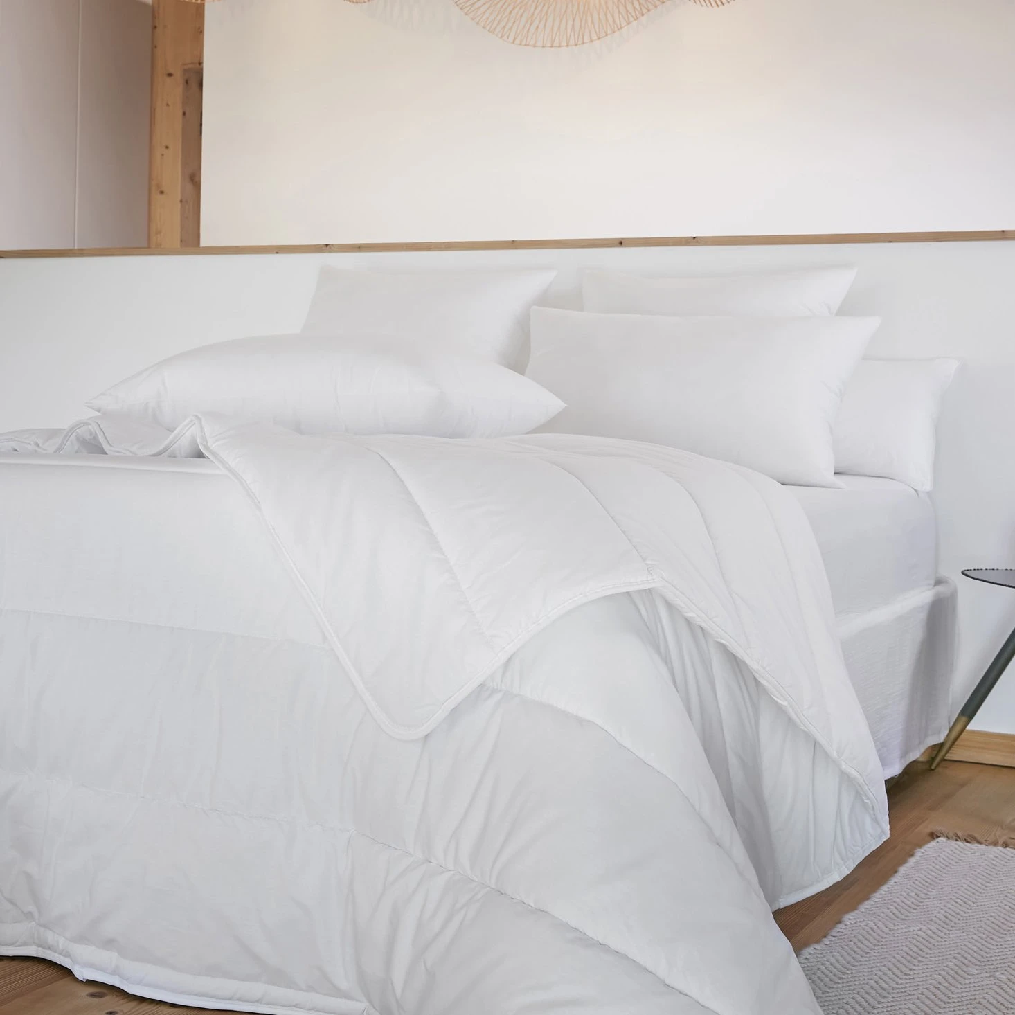 Oreiller anti acarien rectangulaire (70 cm) Sirius Blanc Oreiller Anti Acarien Rectangulaire (70 Cm) Sirius Blanc -Eminza oreiller coton anti acariens 50 x 70 cm sirius 131404 1695635301