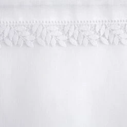 Paire De Voilages (60 X 160 Cm) Anna Blanche 3 Paire De Voilages (60 X 160 Cm) Anna Blanche -Eminza paire de vitrages avec galon feuille en macram design exclusif passe tringle 2x60x160cm anna blanc 131008 1690892161