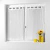 Paire De Voilages (60 X 120 Cm) Linahe Blanc
