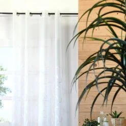 Voilage (140 X 260 Cm) Palmata Blanc