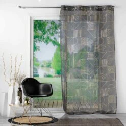 Voilage (140 X 240 Cm) Lineor Gris Anthracite