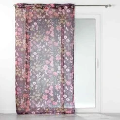 Voilage (140 X 240 Cm) Florabella Violet Prune 2 Voilage (140 X 240 Cm) Florabella Violet Prune -Eminza panneau a oeillets 140 x 240 cm voile sable imprime florabella prune 117748 1656417781