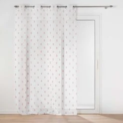 Voilage (140 X 240 Cm) Geokid Rose 3 Voilage (140 X 240 Cm) Geokid Rose -Eminza panneau a oeillets 140 x 240 cm voile sable imprime geokid rose 130439 1690363777