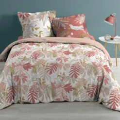 Housse De Couette Et Deux Taies Coton (260 Cm) Sweet Poesy Rose