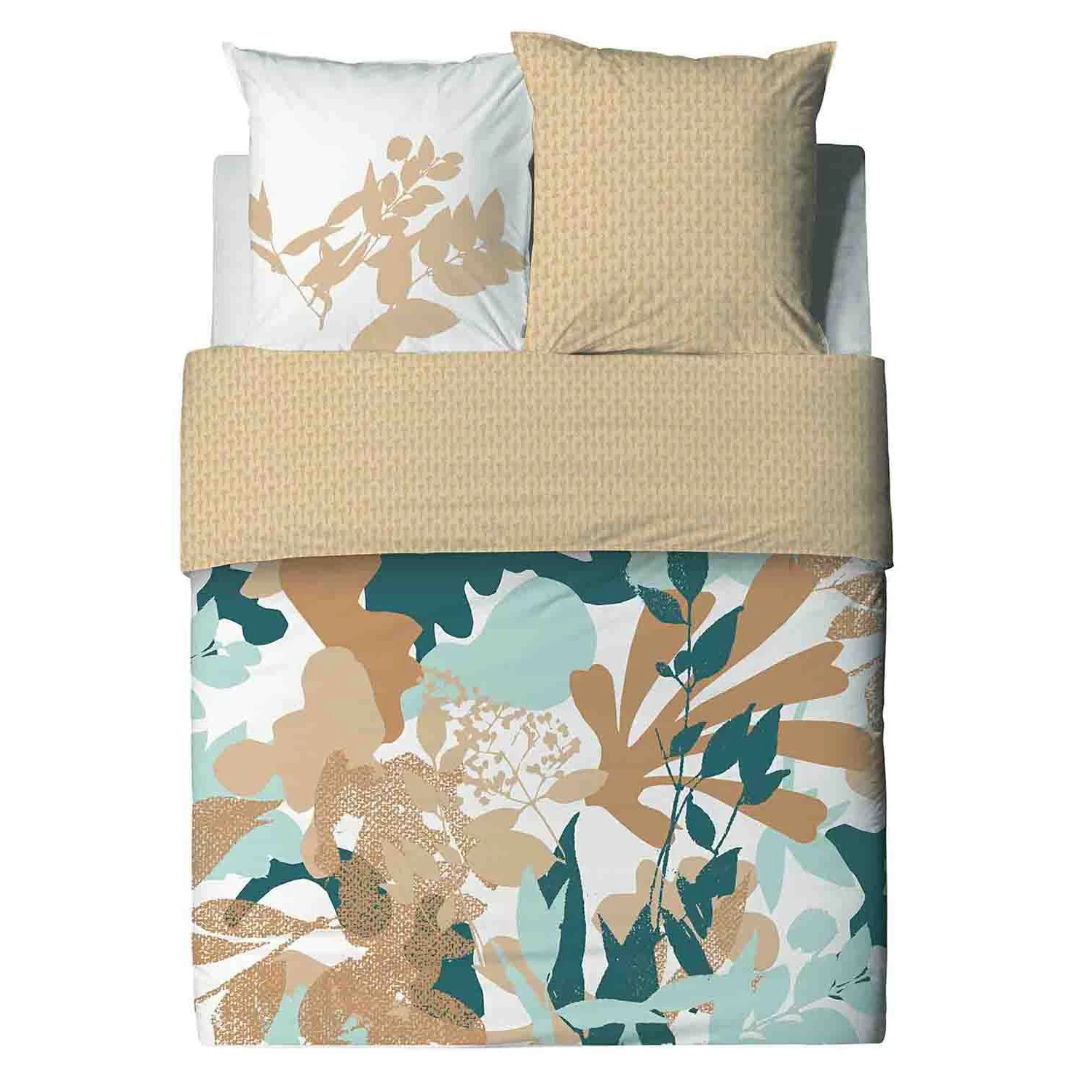 Housse de couette et deux taies coton (240 cm) Izia Fresh Multicolore Housse De Couette Et Deux Taies Coton (240 Cm) Izia Fresh Multicolore -Eminza parure housse de couette 3pcs 240x220cm 100 coton premium 57fils izia fresh 127636 1678789972