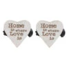 Lot De 2 Pinces Rideau Amore Blanc Or