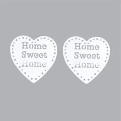 Lot De 2 Pinces Rideau Pivotantes Sweet Home Blanc