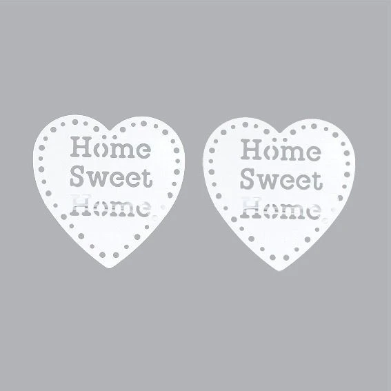 Lot de 2 pinces rideau pivotantes Sweet home Blanc Lot De 2 Pinces Rideau Pivotantes Sweet Home Blanc -Eminza pince metal gm home sweet home x2 blanc laque 39482
