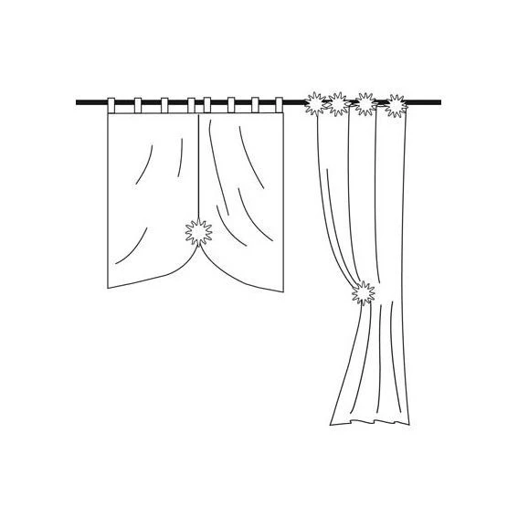 Lot de 2 pinces rideau pivotantes Stockholm Rouille Lot De 2 Pinces Rideau Pivotantes Stockholm Rouille -Eminza pince metal gm stockholm x2 rouille or 39473 1