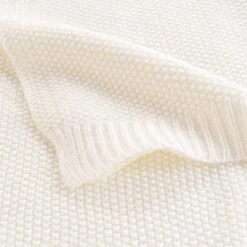 Plaid (150 Cm) Tricotine Ecru -Eminza plaid 125 x 150 cm acrylique tricotine naturel 118192 1656318329