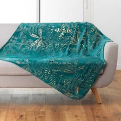 Plaid Doux (150 Cm) Belflor Vert émeraude