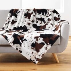 Plaid Fausse Fourrure (150 Cm) Western Marron