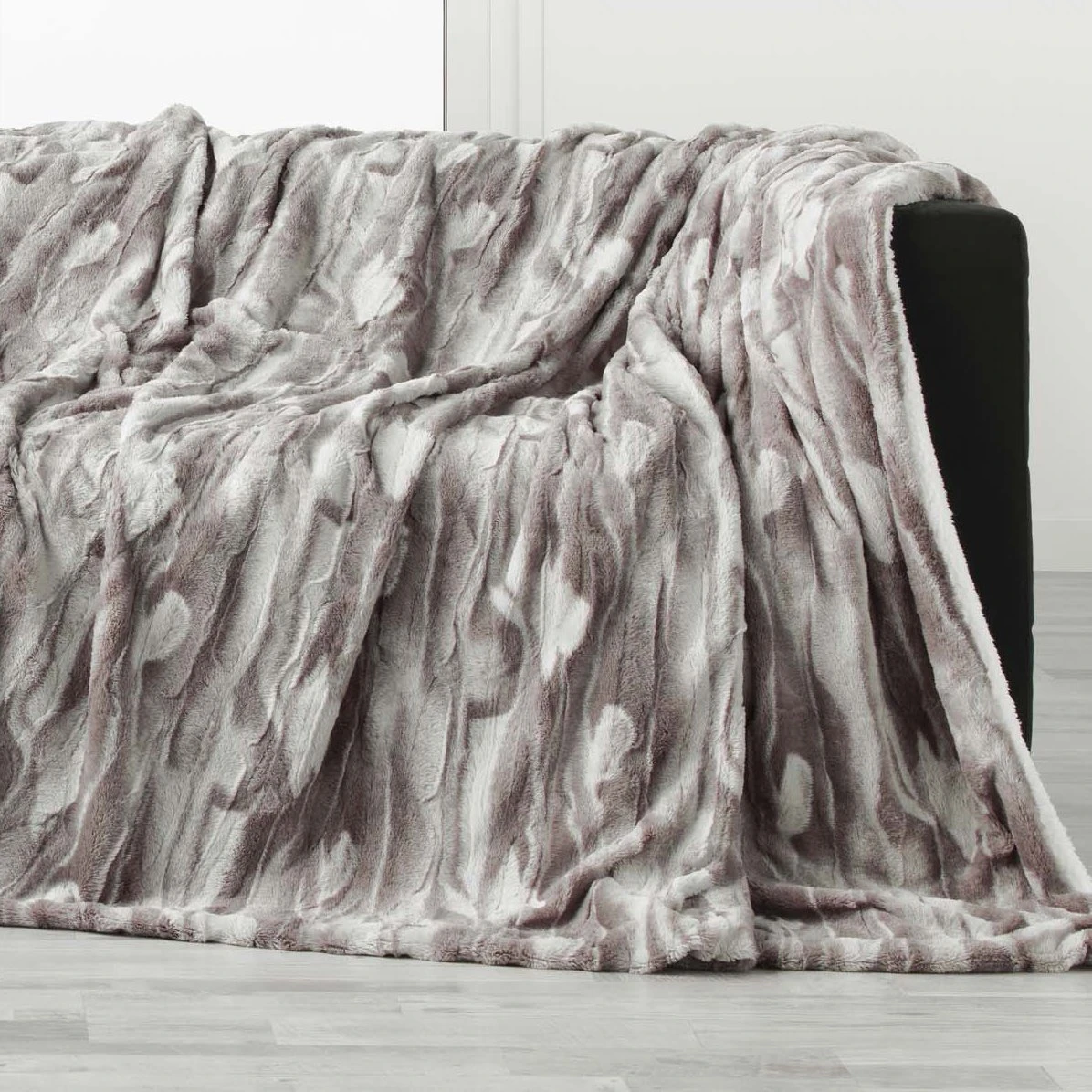 Plaid fausse fourrure (220 cm) Caribou Taupe Plaid Fausse Fourrure (220 Cm) Caribou Taupe -Eminza plaid 180 x 220 cm imitation fourrure sherpa caribou 118573 1656057900