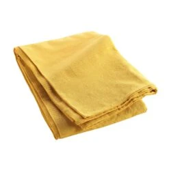 Plaid (240 Cm) Lucile Jaune Curry -Eminza plaid 220 x 240 cm lucile curry polycoton 125829 1673275447