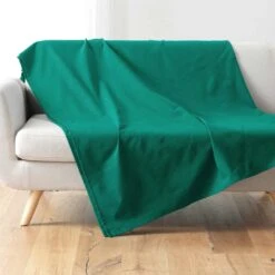 Plaid (240 Cm) Lucile Vert émeraude