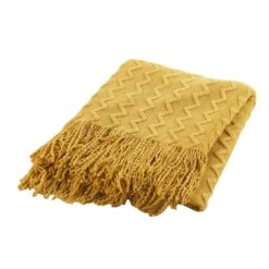 Jeté De Canapé (150 Cm) Melinda Jaune