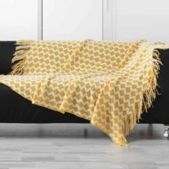 Jeté De Canapé (150 Cm) Sheryl Jaune