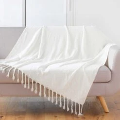 Jeté De Canapé (150 Cm) Melissa Blanc