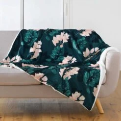 Plaid Doux (150 Cm) Belline Vert émeraude 2 Plaid Doux (150 Cm) Belline Vert émeraude -Eminza plaid doux 150 cm belline vert meraude 118276 1660046631