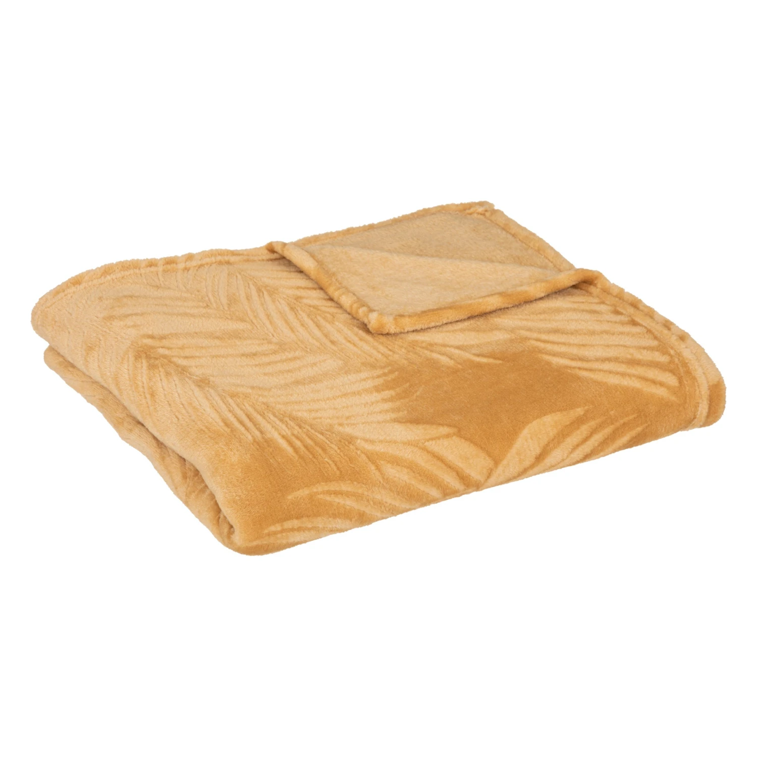 Plaid polaire (150 cm) Zoa Jaune ocre Plaid Polaire (150 Cm) Zoa Jaune Ocre -Eminza plaid flan brush zoa oc125x150 130709 1690530144