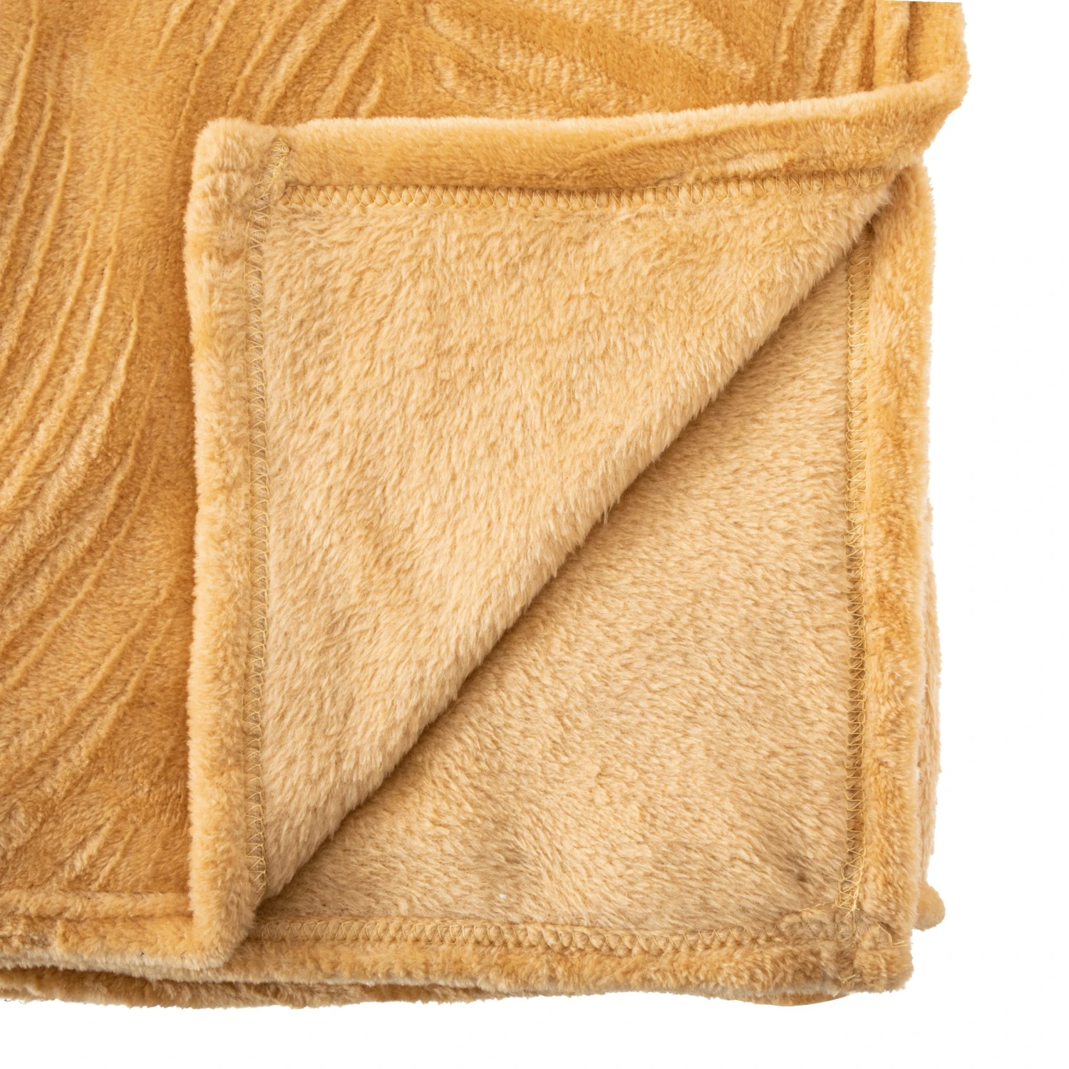 Plaid polaire (150 cm) Zoa Jaune ocre Plaid Polaire (150 Cm) Zoa Jaune Ocre -Eminza plaid flan brush zoa oc125x150 130709 1690530151