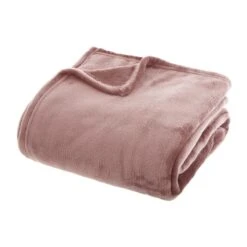 Plaid Doux (230 Cm) Tendresse Flanelle Rose