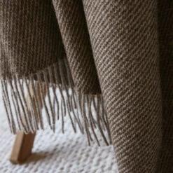 Plaid Laine (200 Cm) Marceau Gris -Eminza plaid franges 140 x 200 cm laine marceau 131467 1695198887 corr