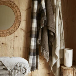 Plaid Laine (200 Cm) Marceau Gris -Eminza plaid franges 140 x 200 cm laine marceau 131467 1695198956 corr