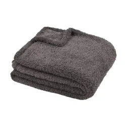 Plaid Polaire (160 Cm) Montreal Gris Anthracite