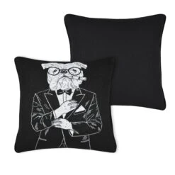 Coussin Carré (40 Cm) Princeton Gris -Eminza princeton coussin 40x40 carbone 129925 1688633558