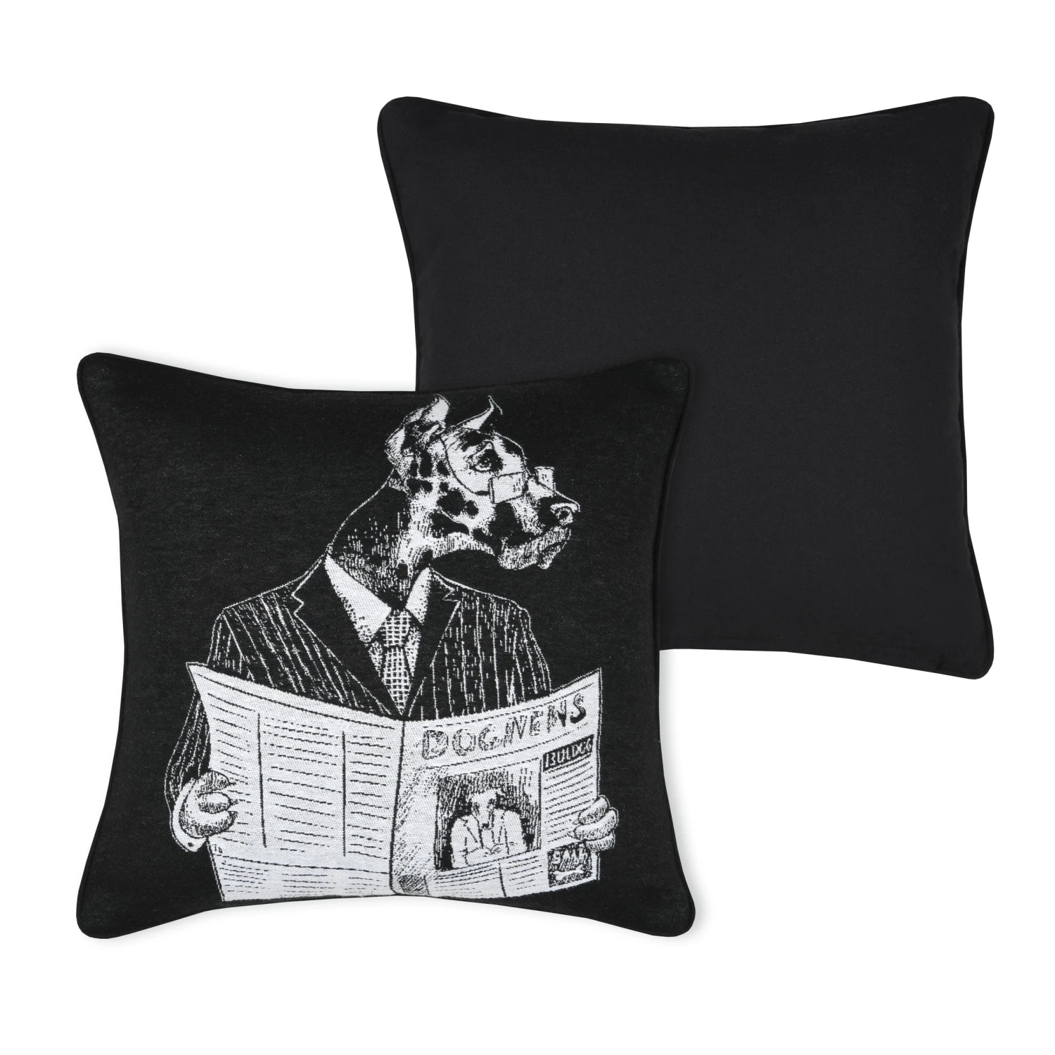 Coussin carré (40 cm) Princeton Noir Coussin Carré (40 Cm) Princeton Noir -Eminza princeton coussin 40x40 noir 129922 1688634559