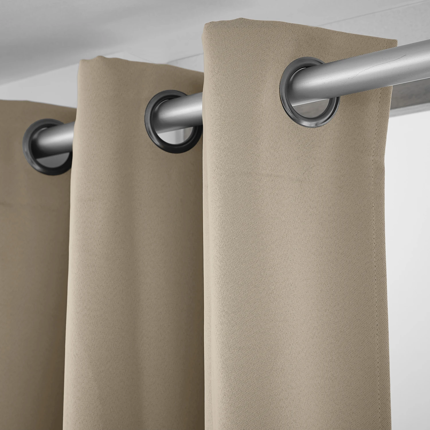 Rideau obscurcissant (280 x 260 cm) Dark Taupe Rideau Obscurcissant (280 X 260 Cm) Dark Taupe -Eminza r dark oeillet taupe