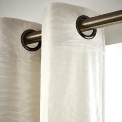 Rideau Occultant Velours (140 X 240 Cm) Fern Ecru