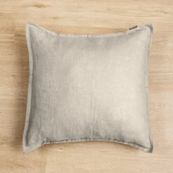 Taie D'oreiller Carrée Lin Lavé (60 Cm) Louise Beige