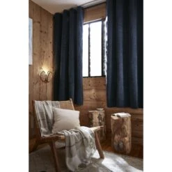 Rideau Occultant Isolant (140 X 180 Cm) Bjorn Bleu Nuit