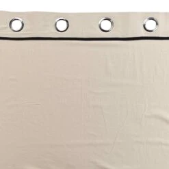 Rideau Coton Lavé (135 X 240 Cm) Linette Beige -Eminza rideau a oeillets 135 x 240 cm coton lave linette lin 118138 1656495731