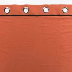 Rideau Coton Lavé (135 X 240 Cm) Linette Terracotta 4 Rideau Coton Lavé (135 X 240 Cm) Linette Terracotta -Eminza rideau a oeillets 135 x 240 cm coton lave linette terracotta 118147 1656495049